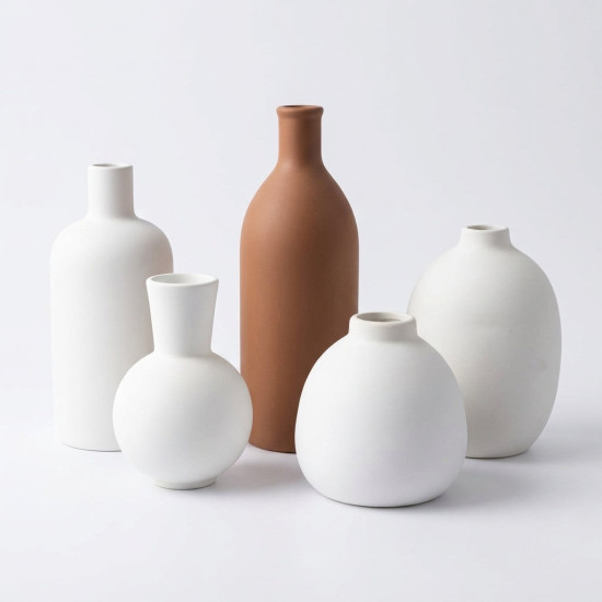 Porcelain Vase Set 5 Pcs
